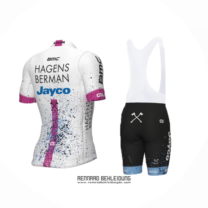 2024 Fahrradbekleidung Hagens Berman Axeon Rosa Trikot Kurzarm Und Tragerhose